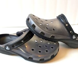 Clear crocs size M6 W8